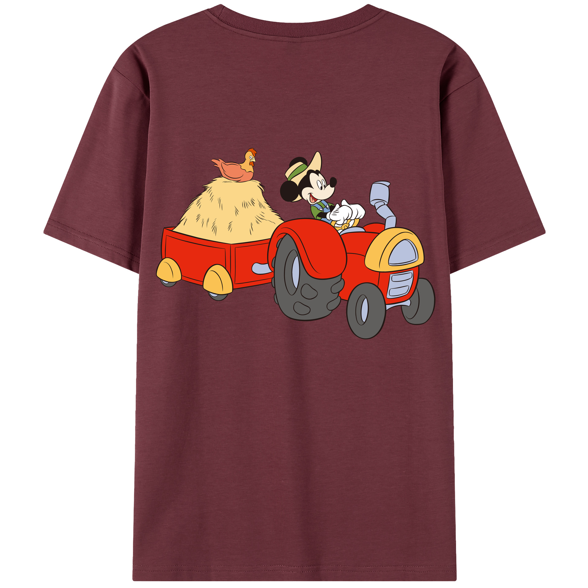 （画像用） ミッキーマウス Mickey Mouse 綿100％半袖Tシャツ（背面プリント）